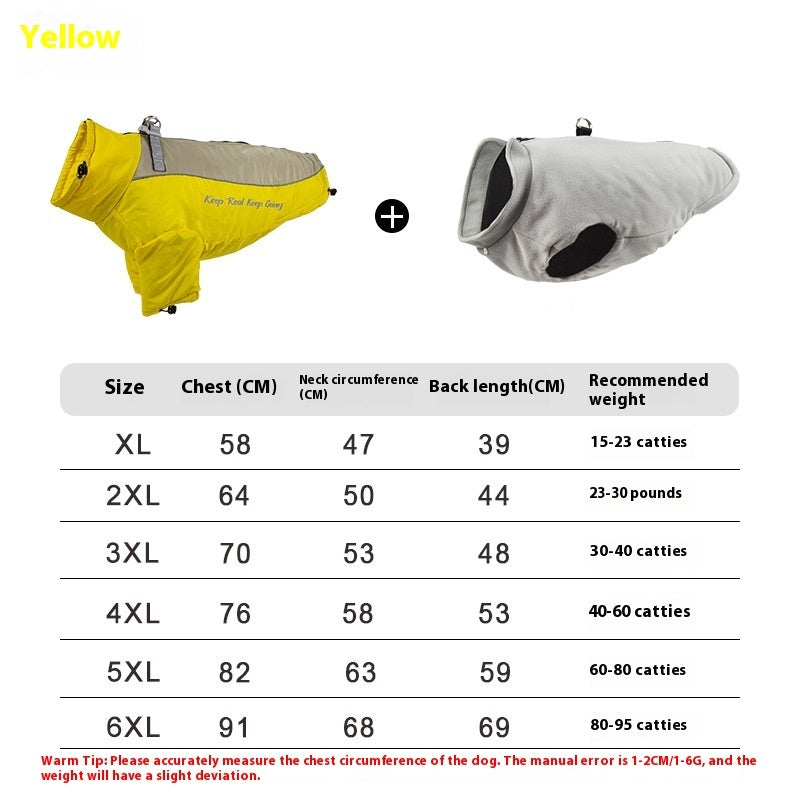 Polar Fleece Liner Dog Warm Clothing