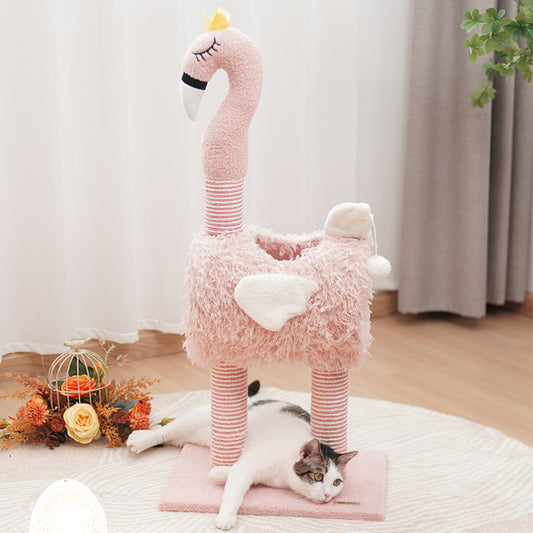 Sisal Flamingo Cat Scratching Tree