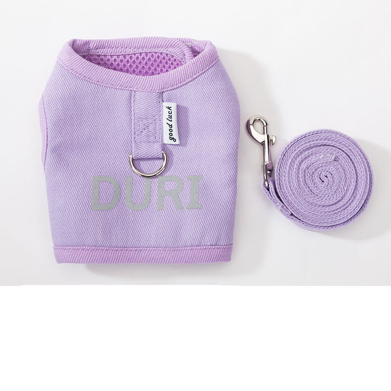 Katt- och valpvästsele i vävt tyg