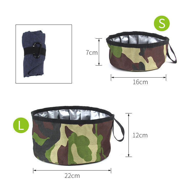 Outdoor Dog Food Bowl Portable Folding