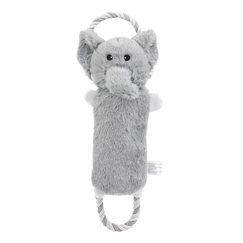 Plush Animal-Shaped Dog Toy