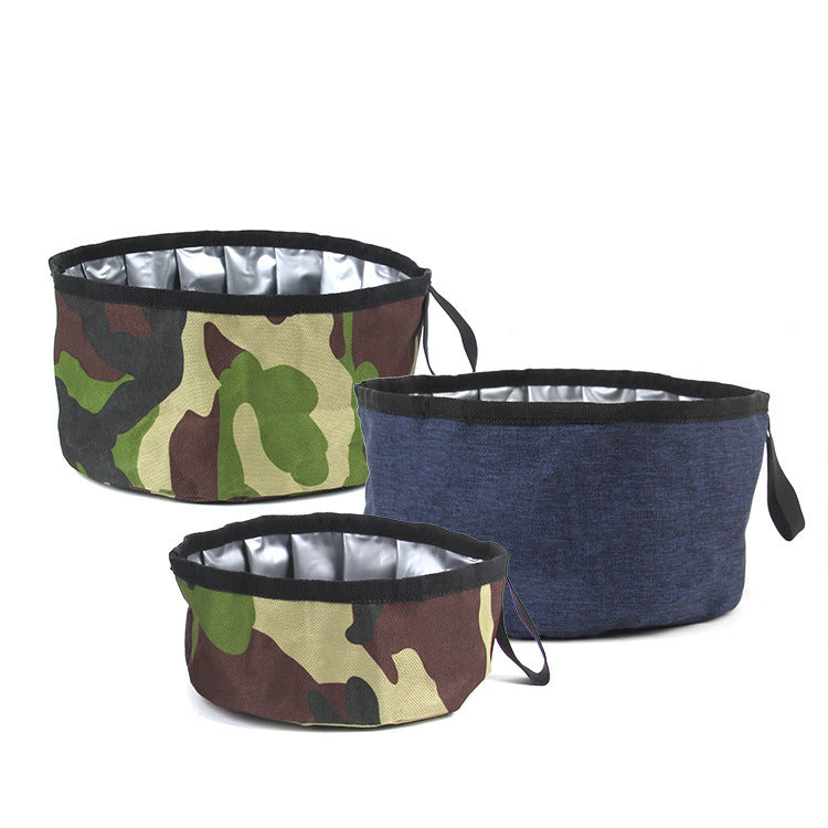 Outdoor Dog Food Bowl Portable Folding