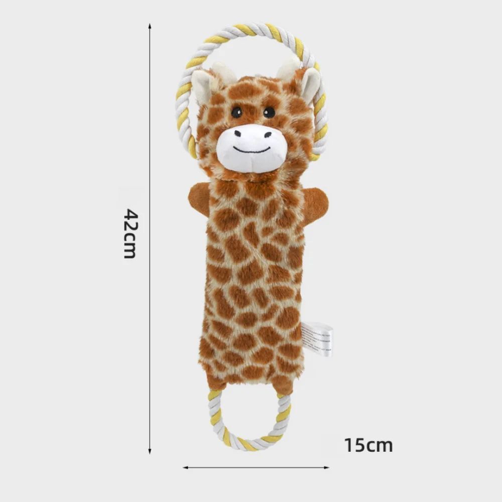 Plush Animal-Shaped Dog Toy