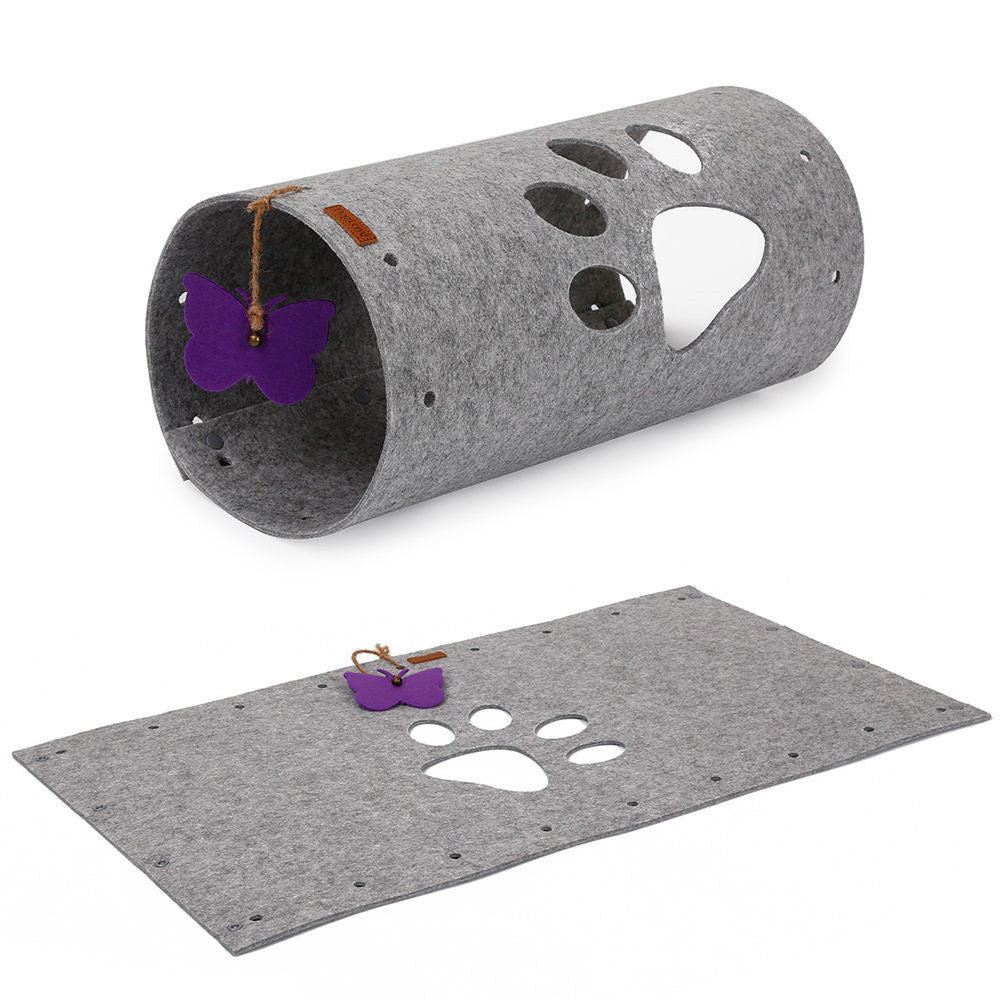 DIY Felt Cat Tunnel