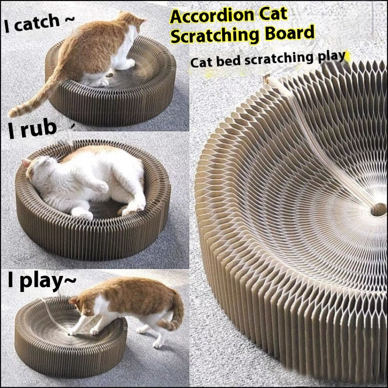 Creative Accordion Paper Cat Scratch Board
