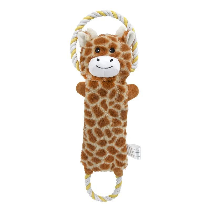 Plush Animal-Shaped Dog Toy