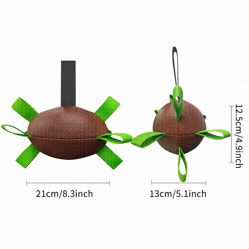 Interactive Pulling Rugby Dog Toy