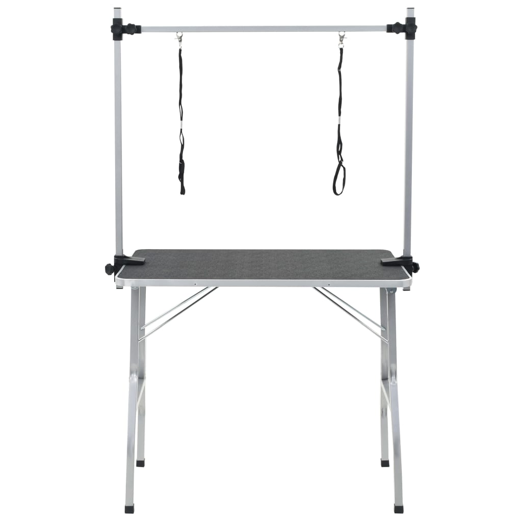 Kylpy-/Trimmauspöytä Lemmikeille Säädettävä 2 Silmukkaa