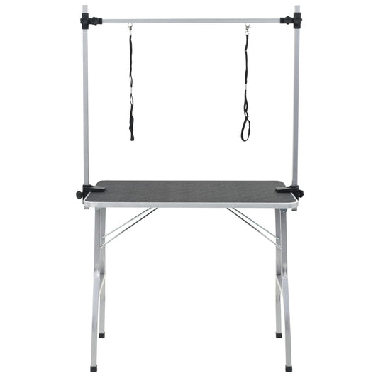 Kylpy-/Trimmauspöytä Lemmikeille Säädettävä 2 Silmukkaa