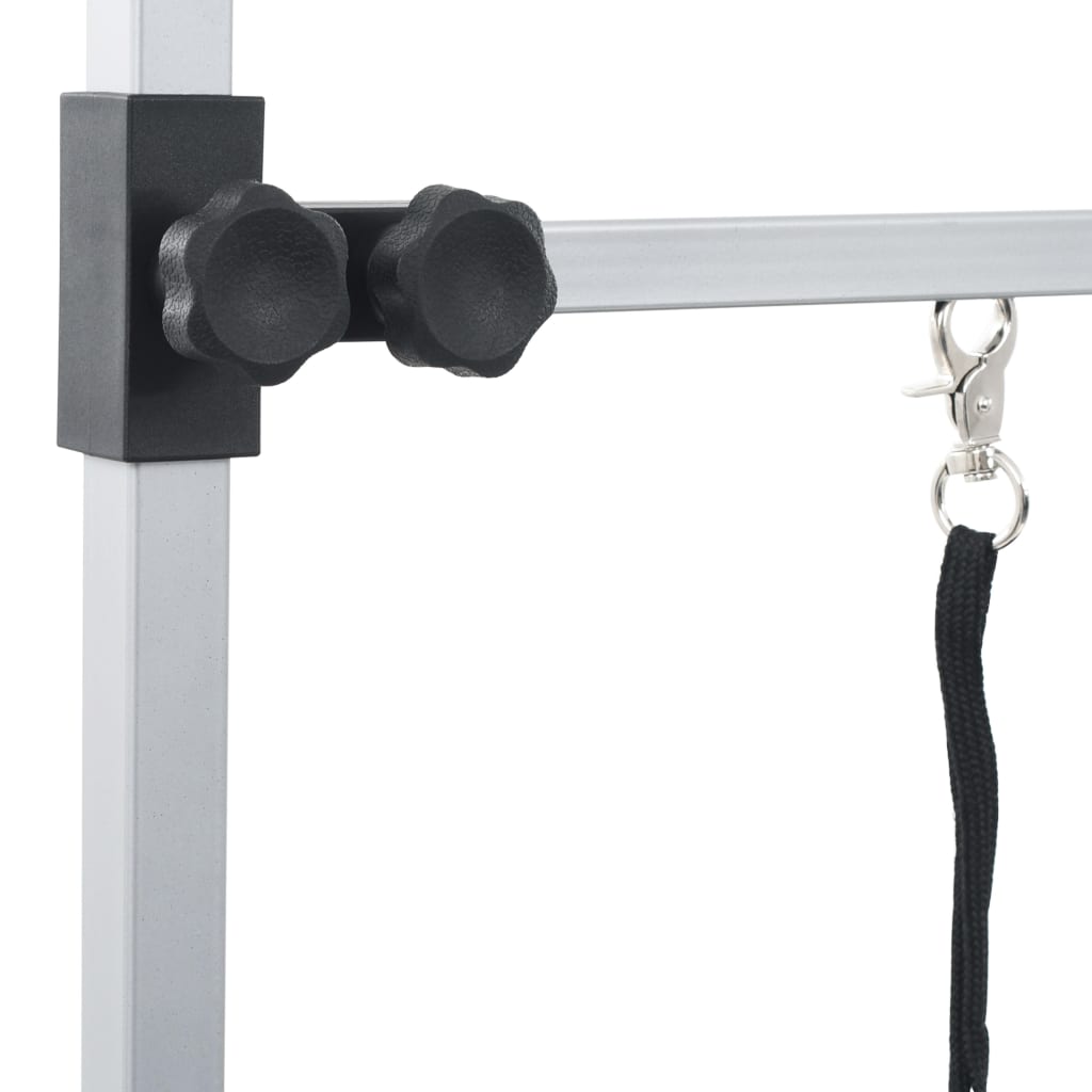 Kylpy-/Trimmauspöytä Lemmikeille Säädettävä 2 Silmukkaa