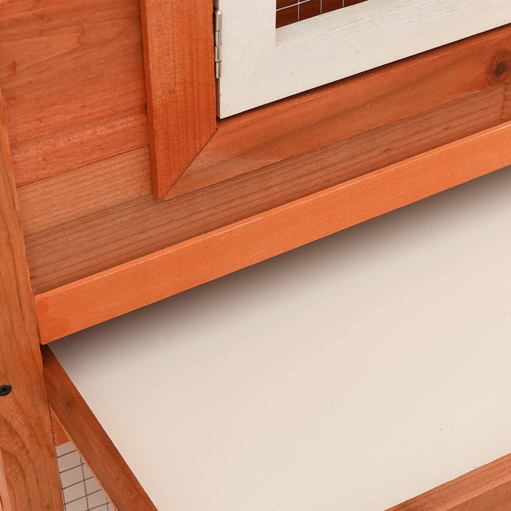 Suuri Kaninkoppi/Eläinten Ulkohäkki Kahdella Pesällä