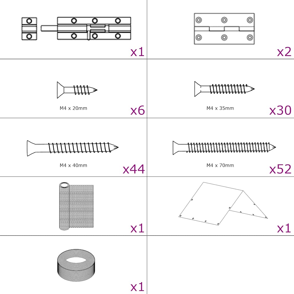 Kanahäkki 1,5X1,5X2 M Teräs