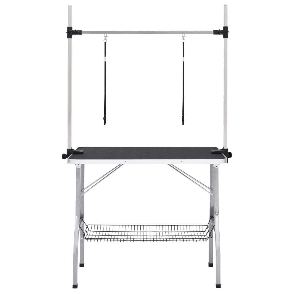 Säädettävä Koirien Trimmauspöytä 2 Silmukalla Ja Korilla