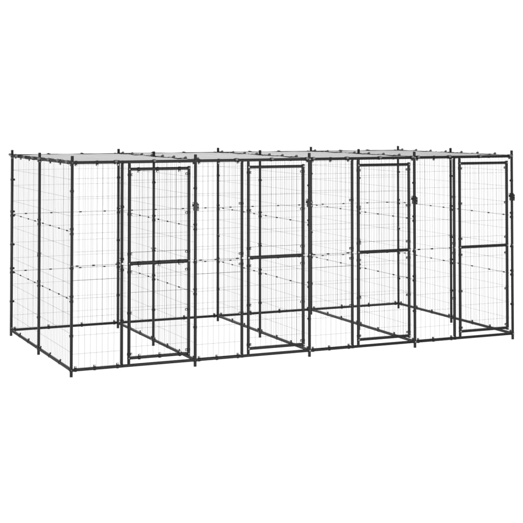 Koiran Ulkohäkki Katolla Teräs 4,84 M²