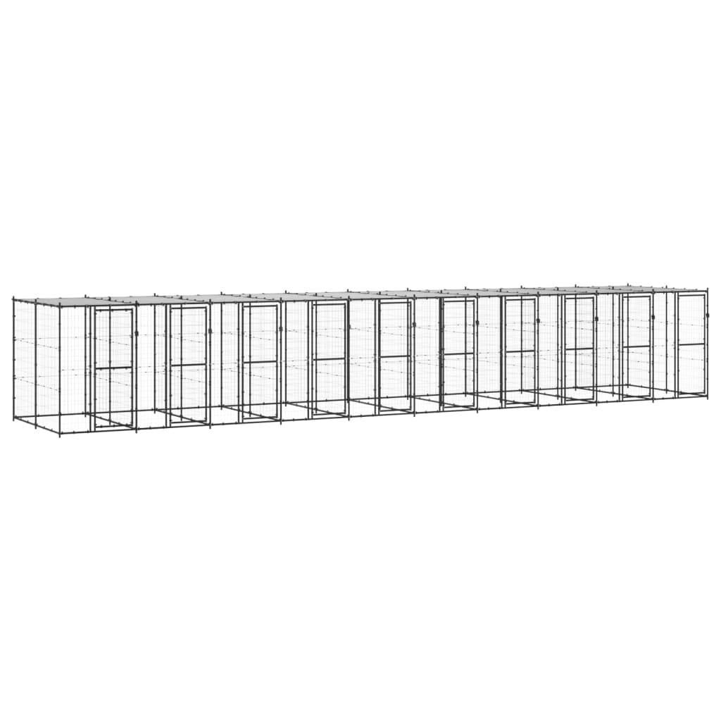 Koiran Ulkohäkki Katolla Teräs 4,84 M²
