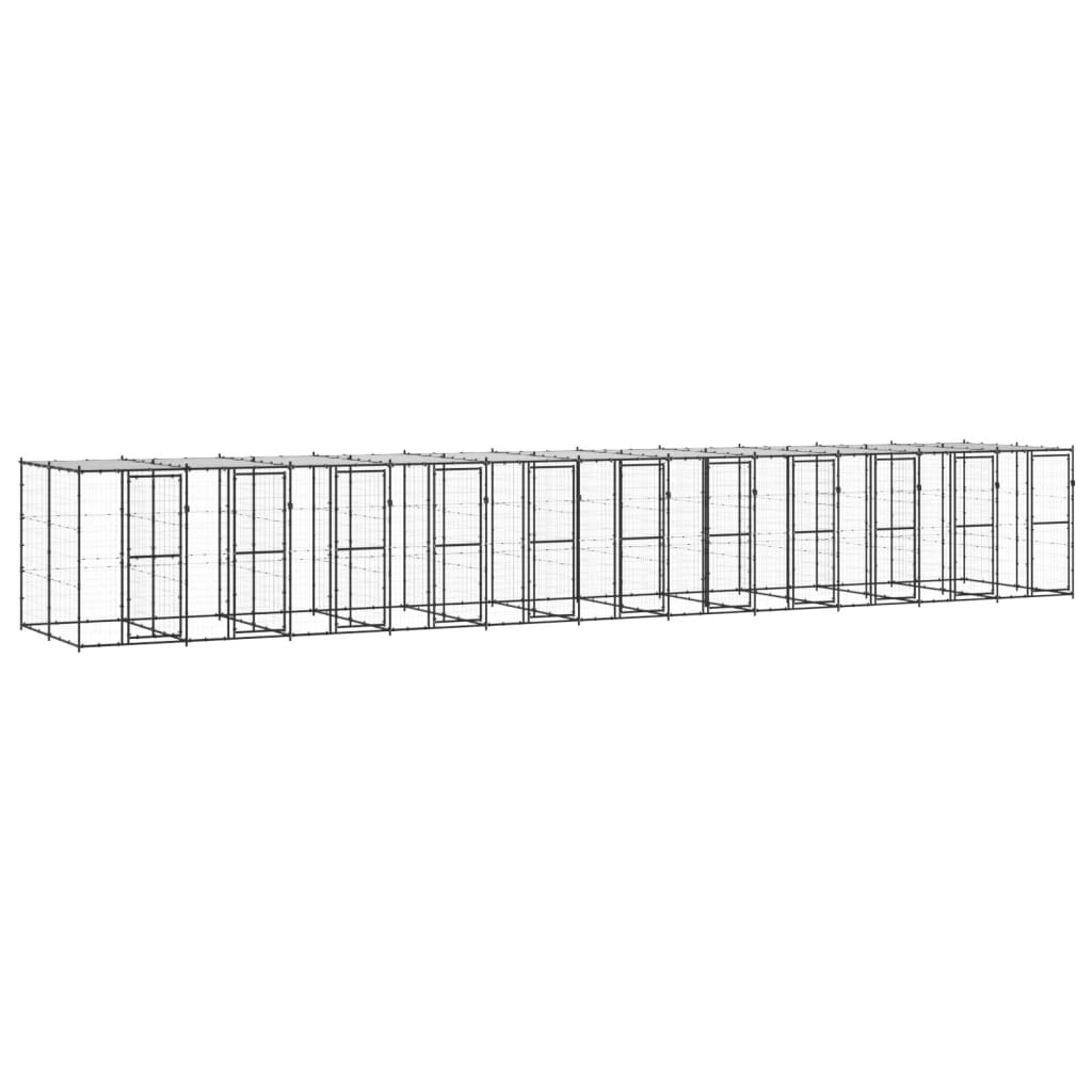 Koiran Ulkohäkki Katolla Teräs 4,84 M²