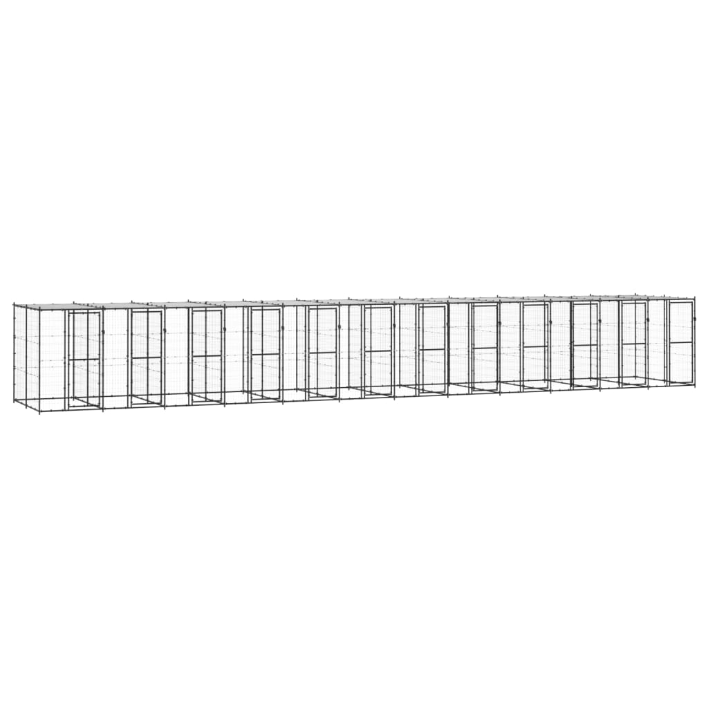 Koiran Ulkohäkki Katolla Teräs 4,84 M²