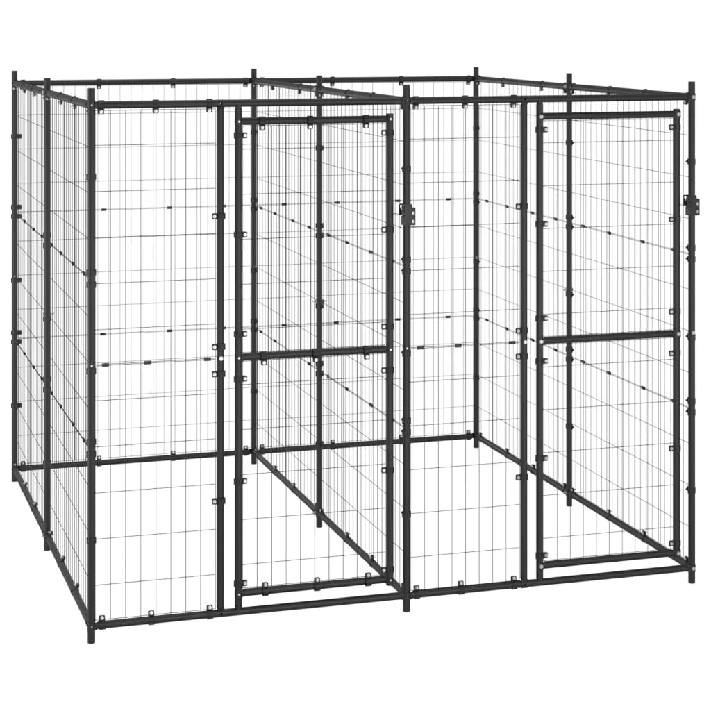 Koiran Ulkohäkki Katolla Teräs 4,84 M²