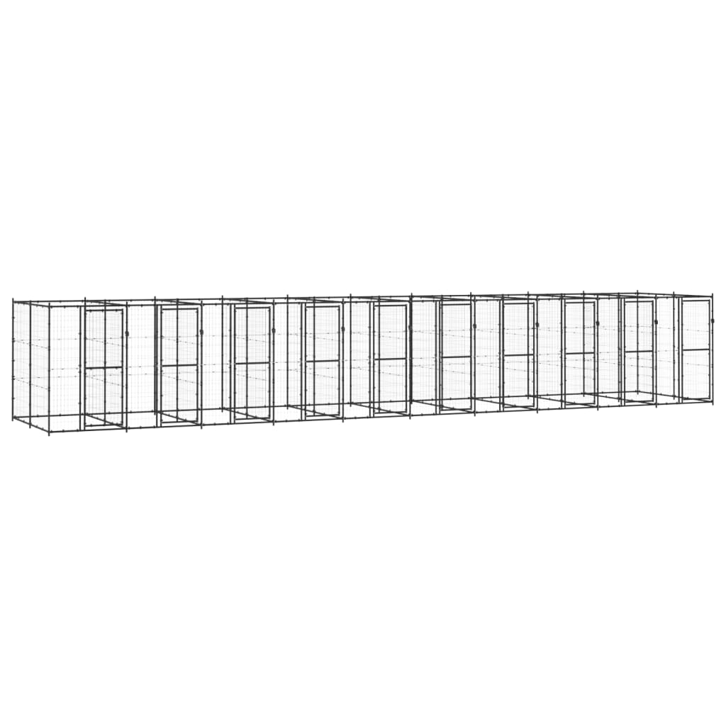 Koiran Ulkohäkki Katolla Teräs 4,84 M²