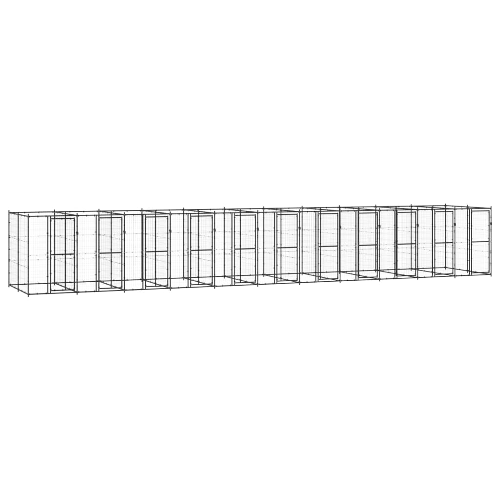 Koiran Ulkohäkki Katolla Teräs 4,84 M²