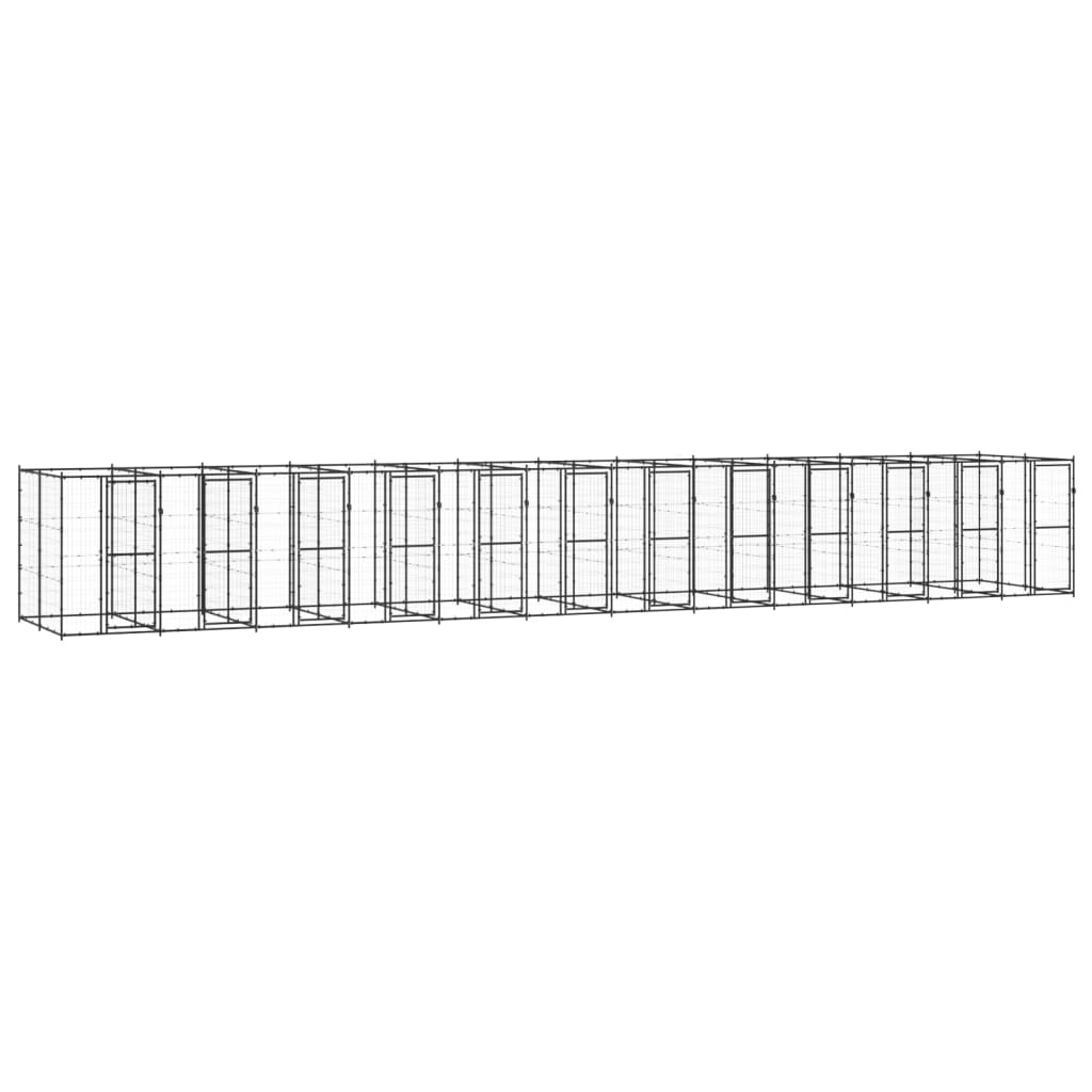 Koiran Ulkohäkki Katolla Teräs 4,84 M²
