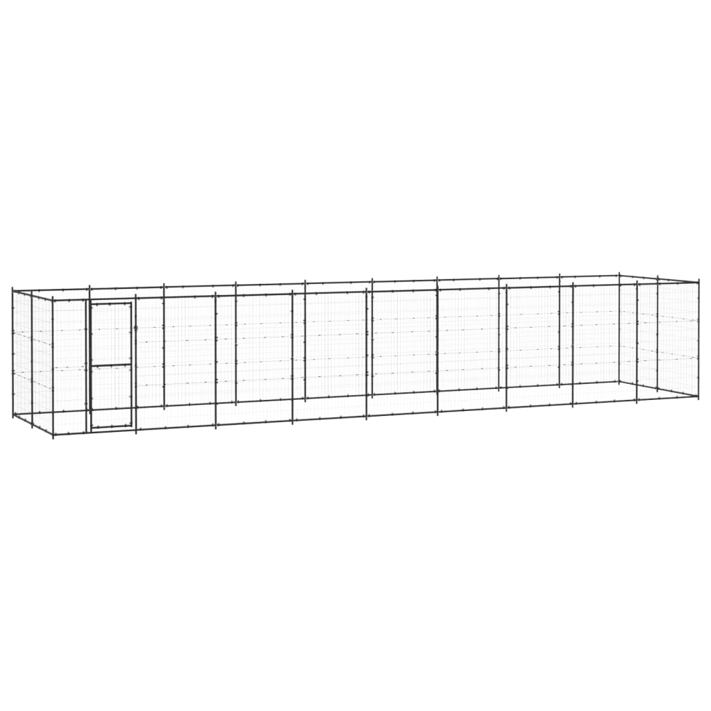 Koiran Ulkohäkki Katolla Galvanoitu Teräs 7,26 M²