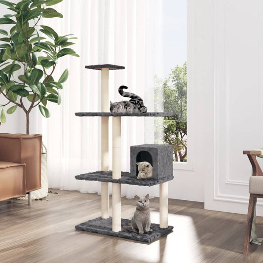 Kissan Kiipeilypuu Sisal- Raapimispylväillä 119 Cm