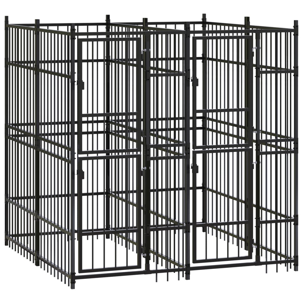 Koiran Ulkohäkki Teräs 1,84 M²