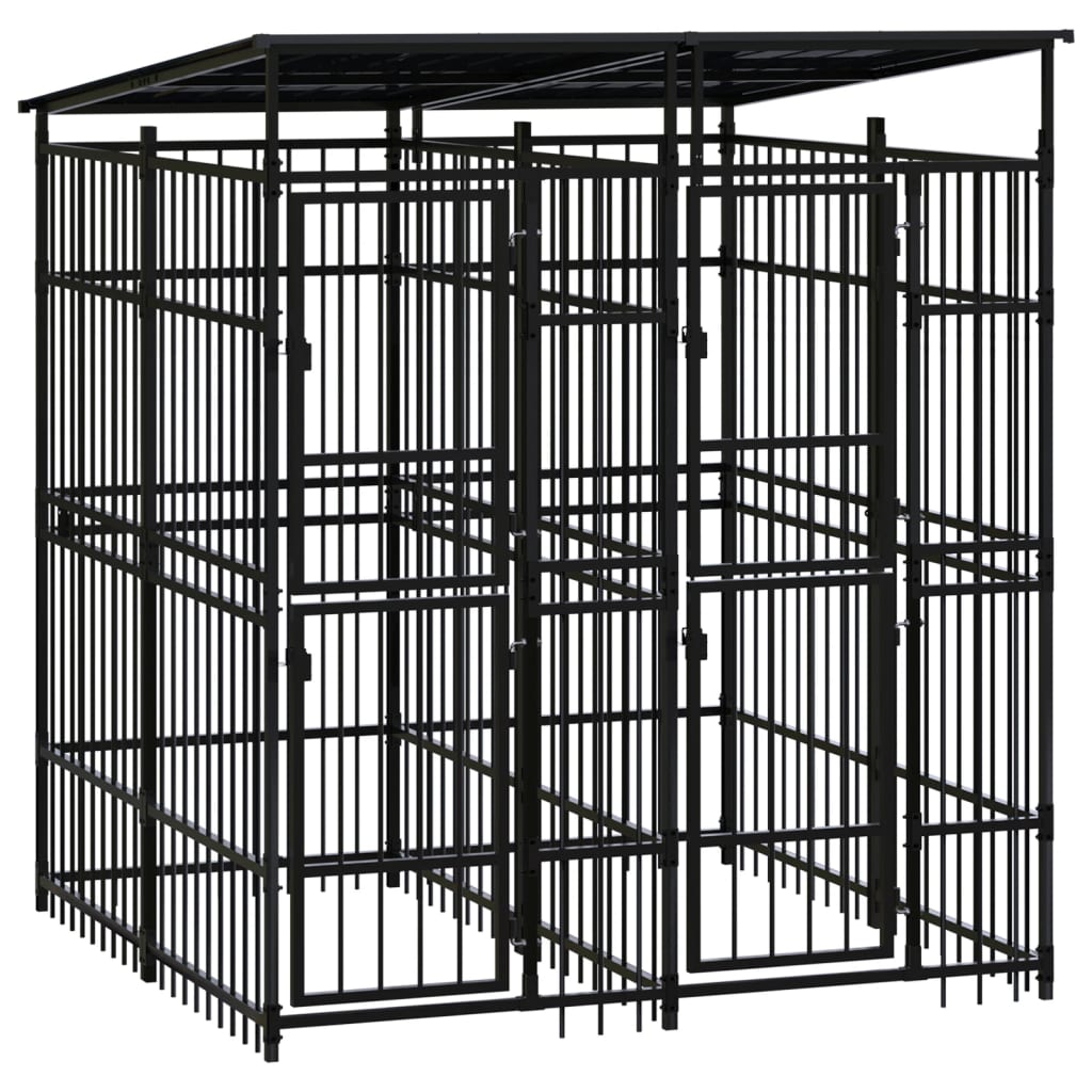 Koiran Ulkohäkki Teräs 1,84 M²
