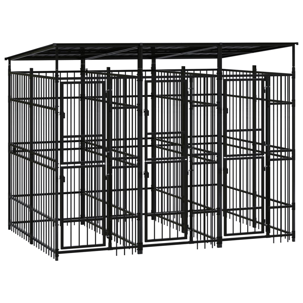 Koiran Ulkohäkki Teräs 1,84 M²