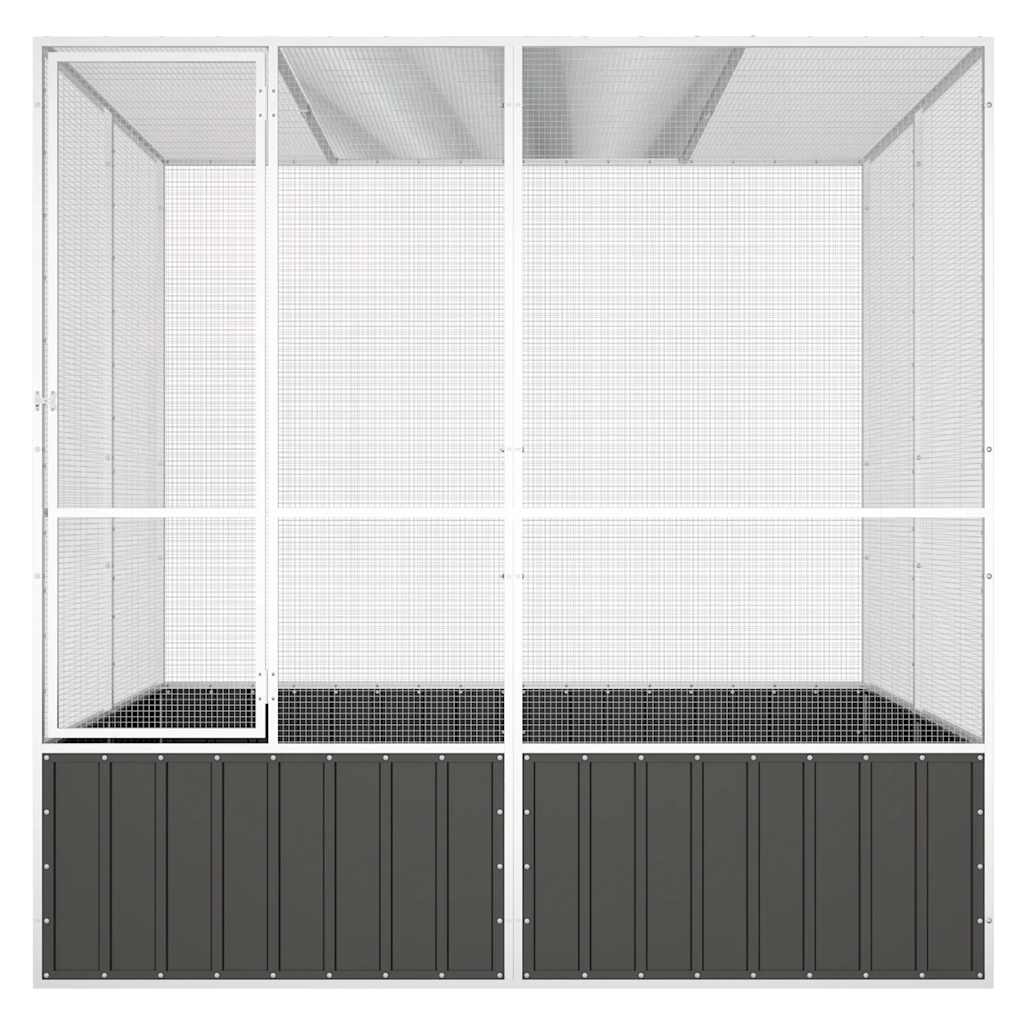 Lintuhäkki 213,5X217,5X211,5 Cm Galvanoitu Teräs