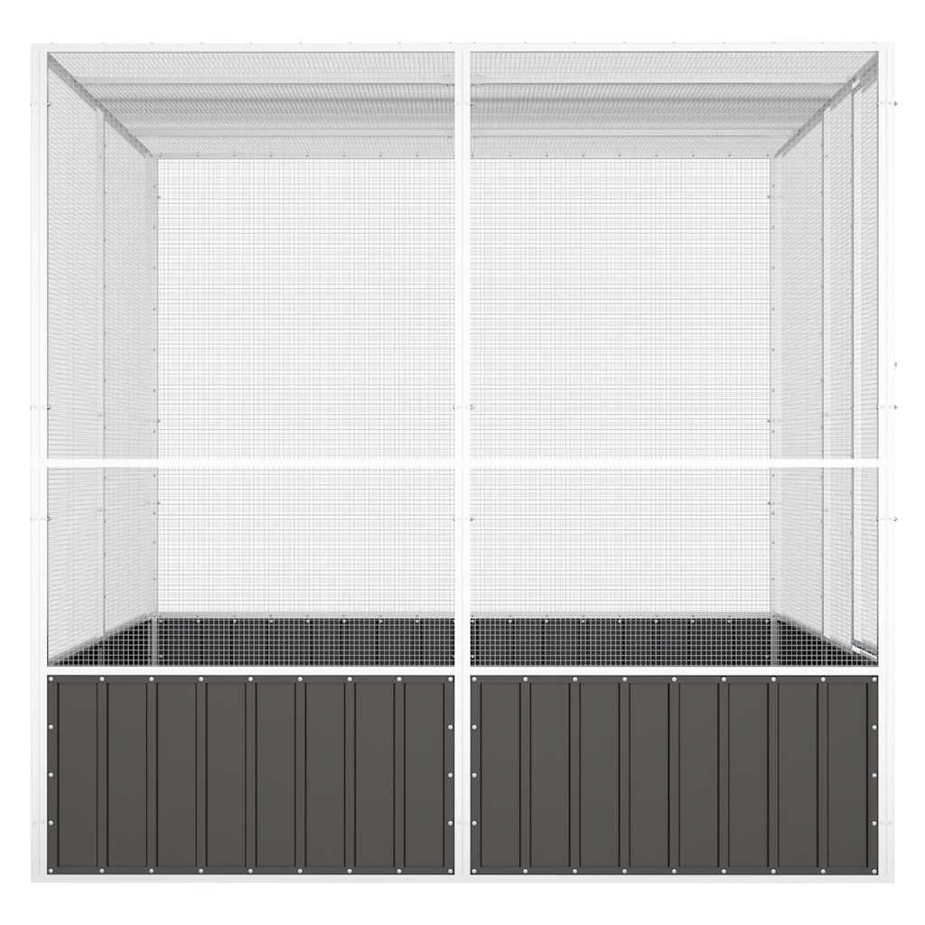 Lintuhäkki 213,5X217,5X211,5 Cm Galvanoitu Teräs