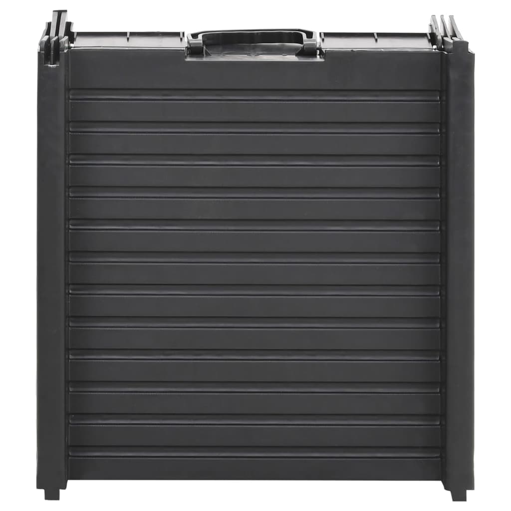 Taitettava Koiran Ramppi Musta 153X40X12,5 Cm Muovi