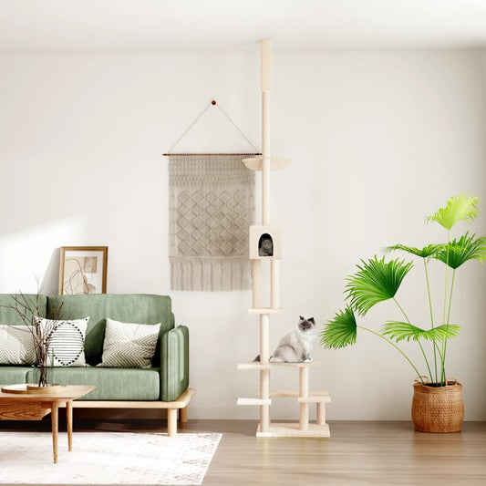 Kattoon Asti Yltävä Kissan Kiipeilypuu 268,5-294,5 Cm