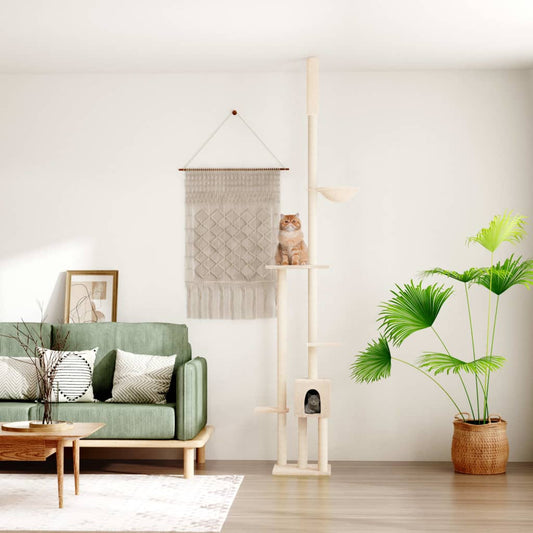 Kattoon Asti Yltävä Kissan Kiipeilypuu 258,5-284,5 Cm