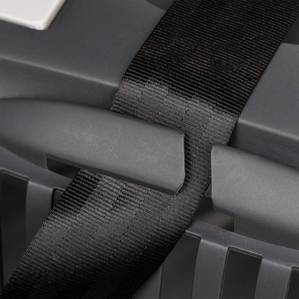 Lemmikin Kuljetuslaatikko Harmaa Ja Musta Pp