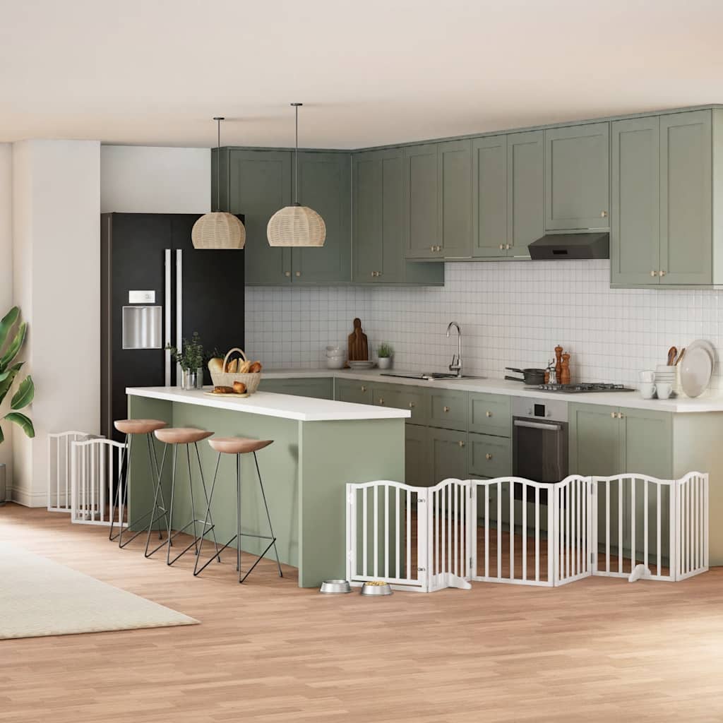 Koiraportti Kokoontaittuva 8 Paneelia 640 Cm Poppelipuu