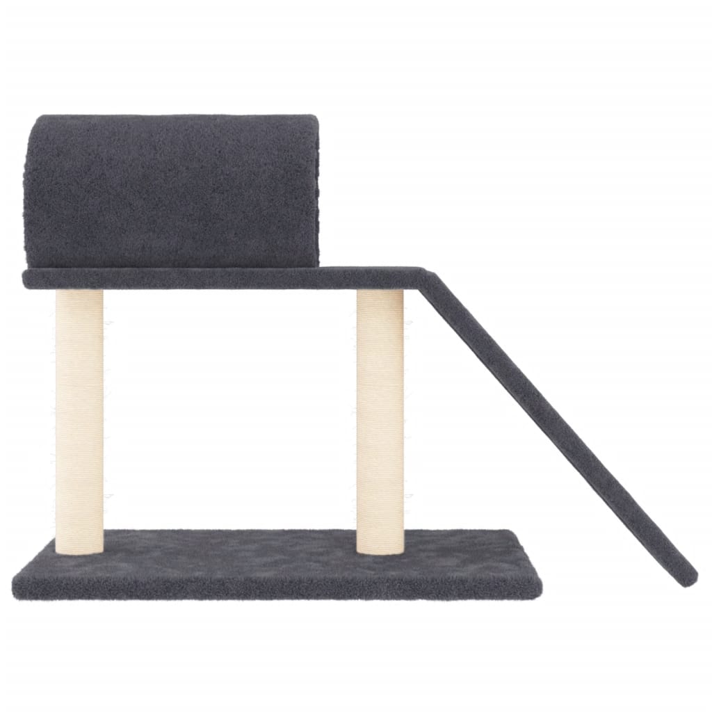 Kissan Raapimispylväs Tunnelilla Ja Tikkailla T.harmaa 55,5 Cm