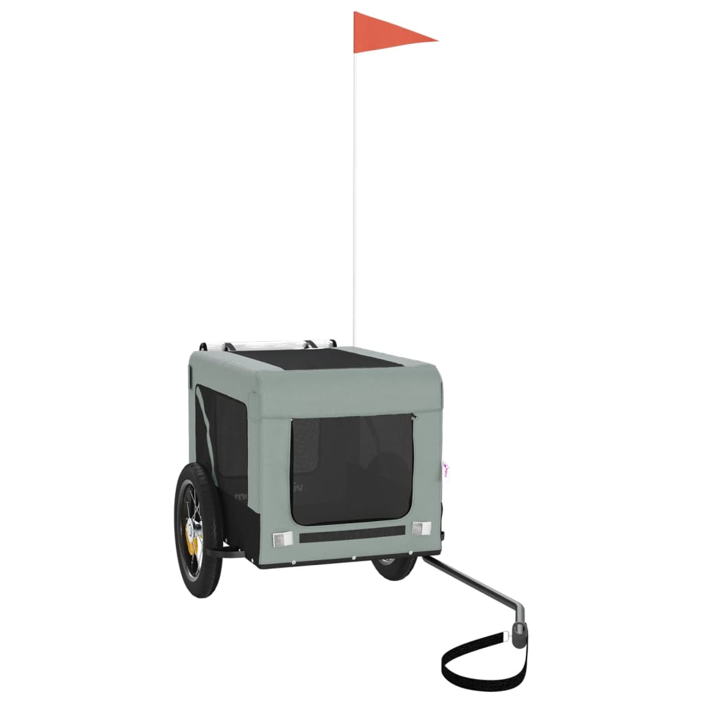 Lemmikinkuljetuskärry Polkupyörään /Musta Kangas Ja Rauta