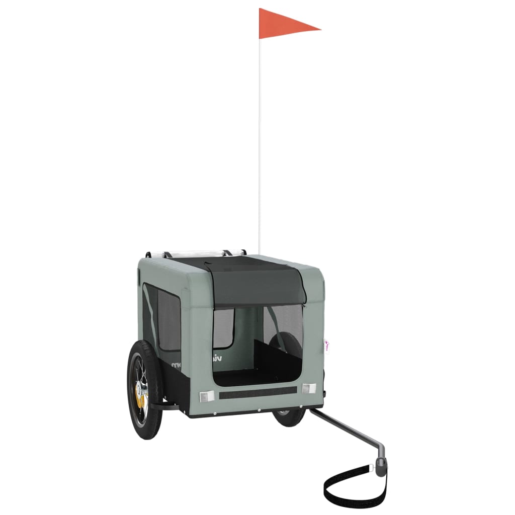 Lemmikinkuljetuskärry Polkupyörään /Musta Kangas Ja Rauta