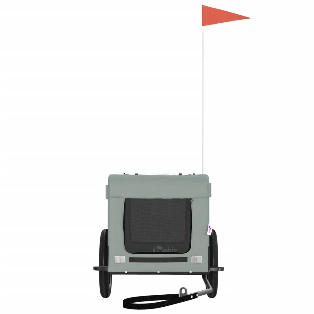 Lemmikinkuljetuskärry Polkupyörään /Musta Kangas Ja Rauta