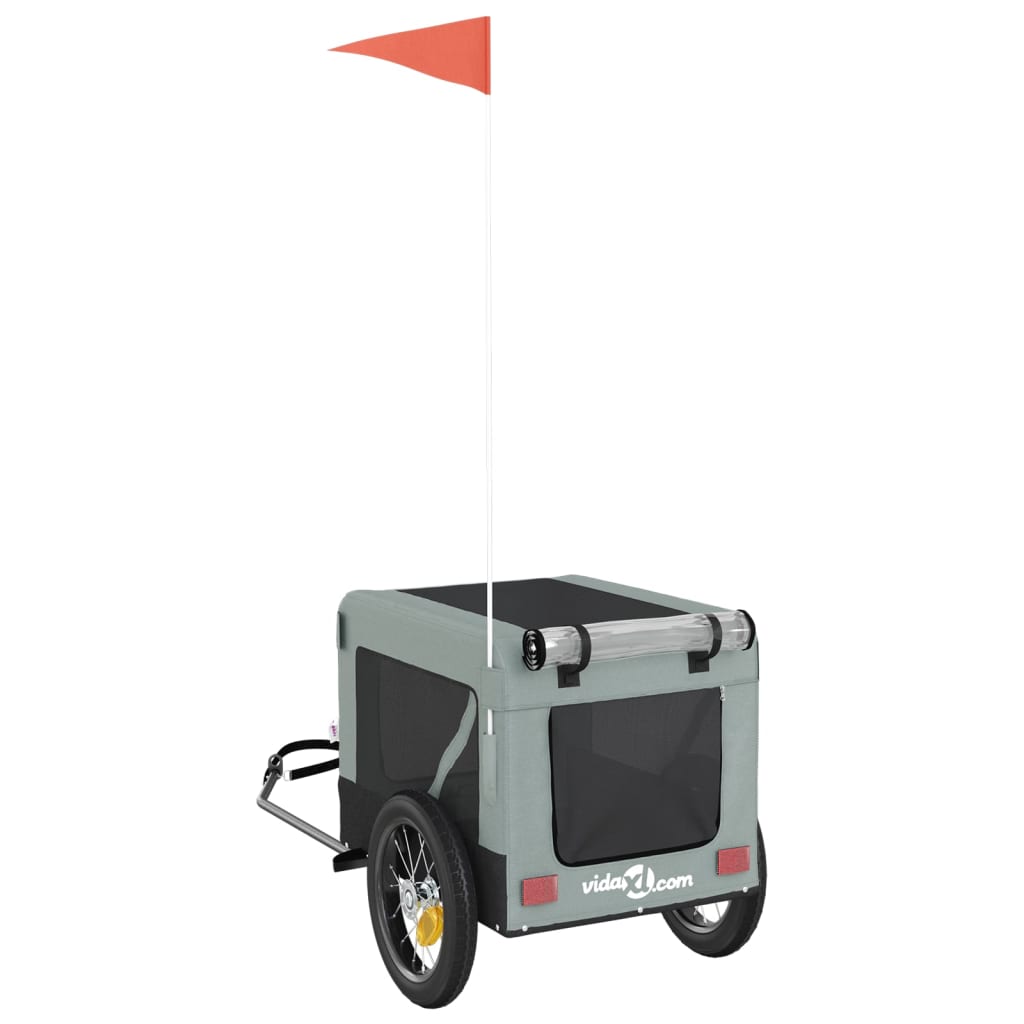 Lemmikinkuljetuskärry Polkupyörään /Musta Kangas Ja Rauta