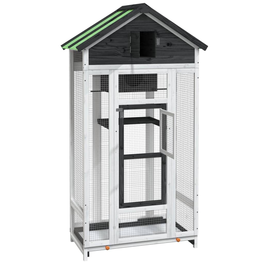 Lintuhäkki 91,5X53X170 Cm Täysi Mänty