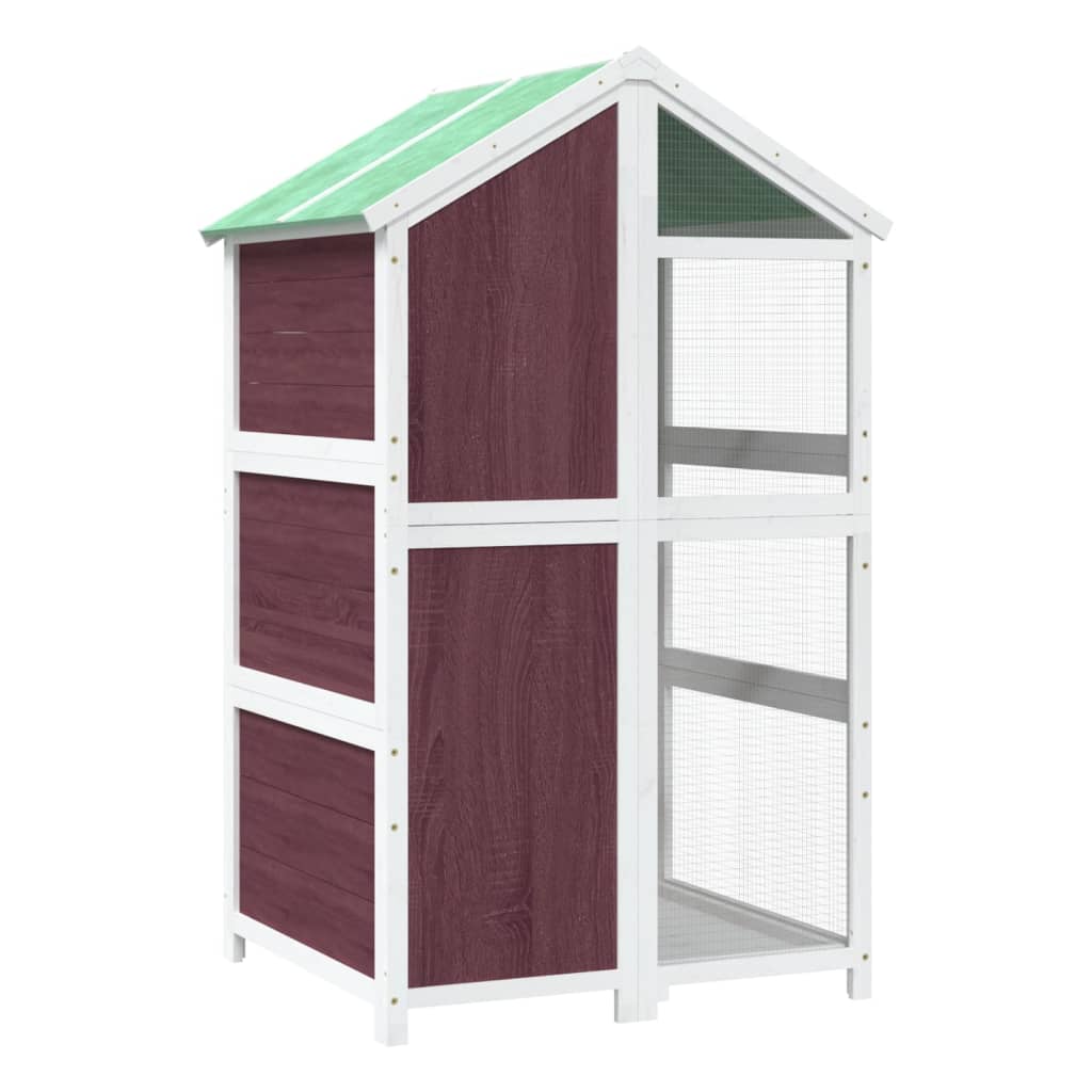 Lintuhäkki 91,5X53X170 Cm Täysi Mänty