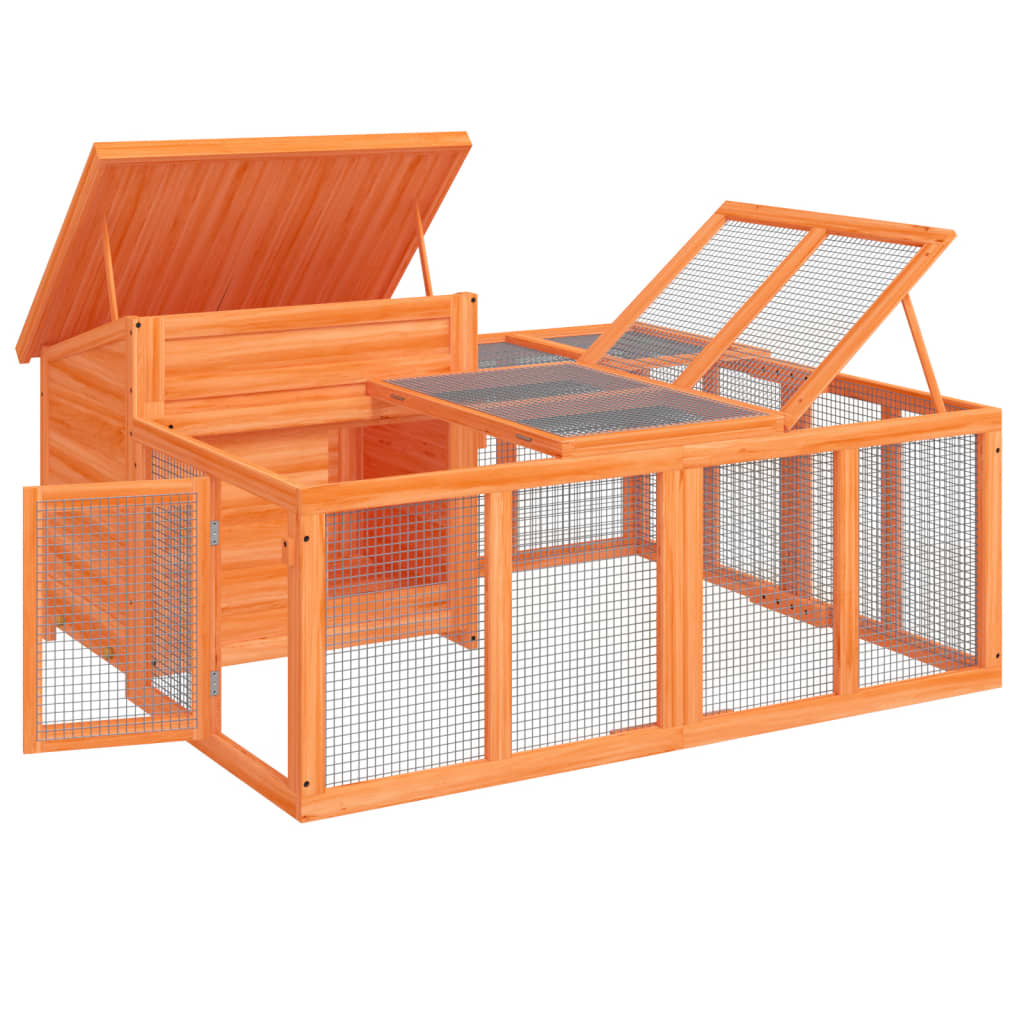 Kaninkoppi 144X123X67,5 Cm Täysi Mänty