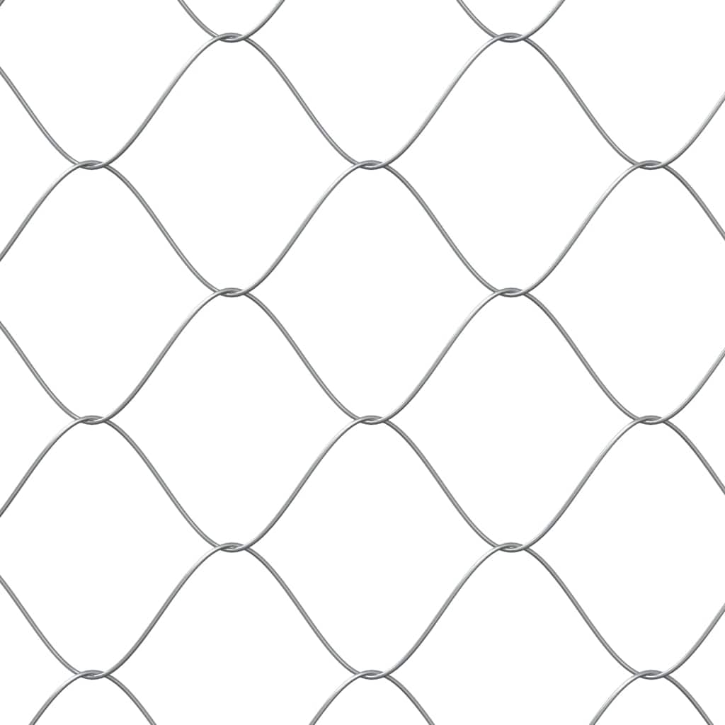 Koiranhäkki Ovella Harmaa 2X2X1,5 M Galvanoitu Teräs