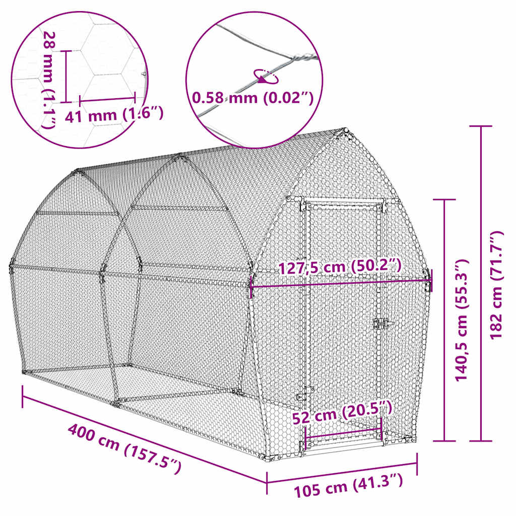 Kanahäkki Hopea Galvanoitu Teräs