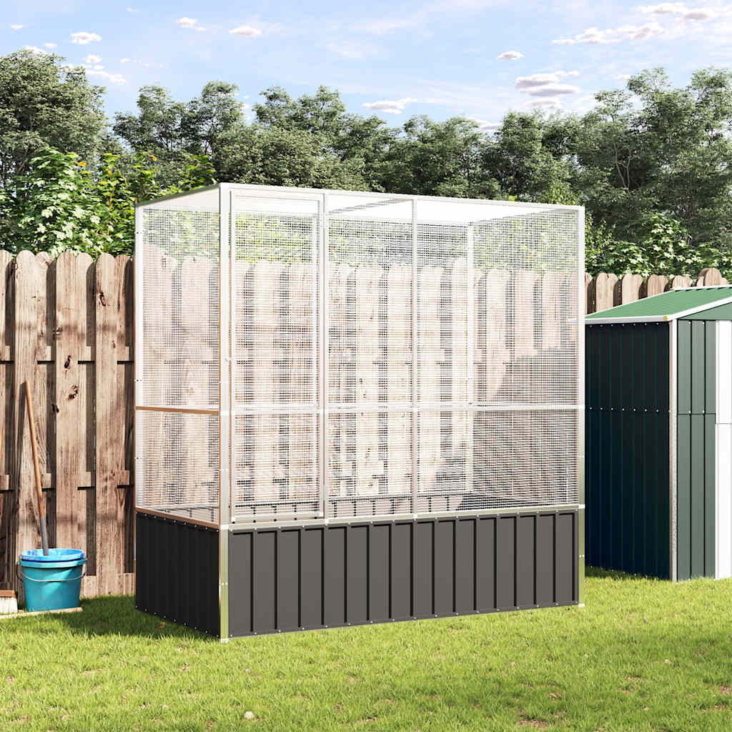 Aviaario Hopea 210,5X107X212 Cm Teräs