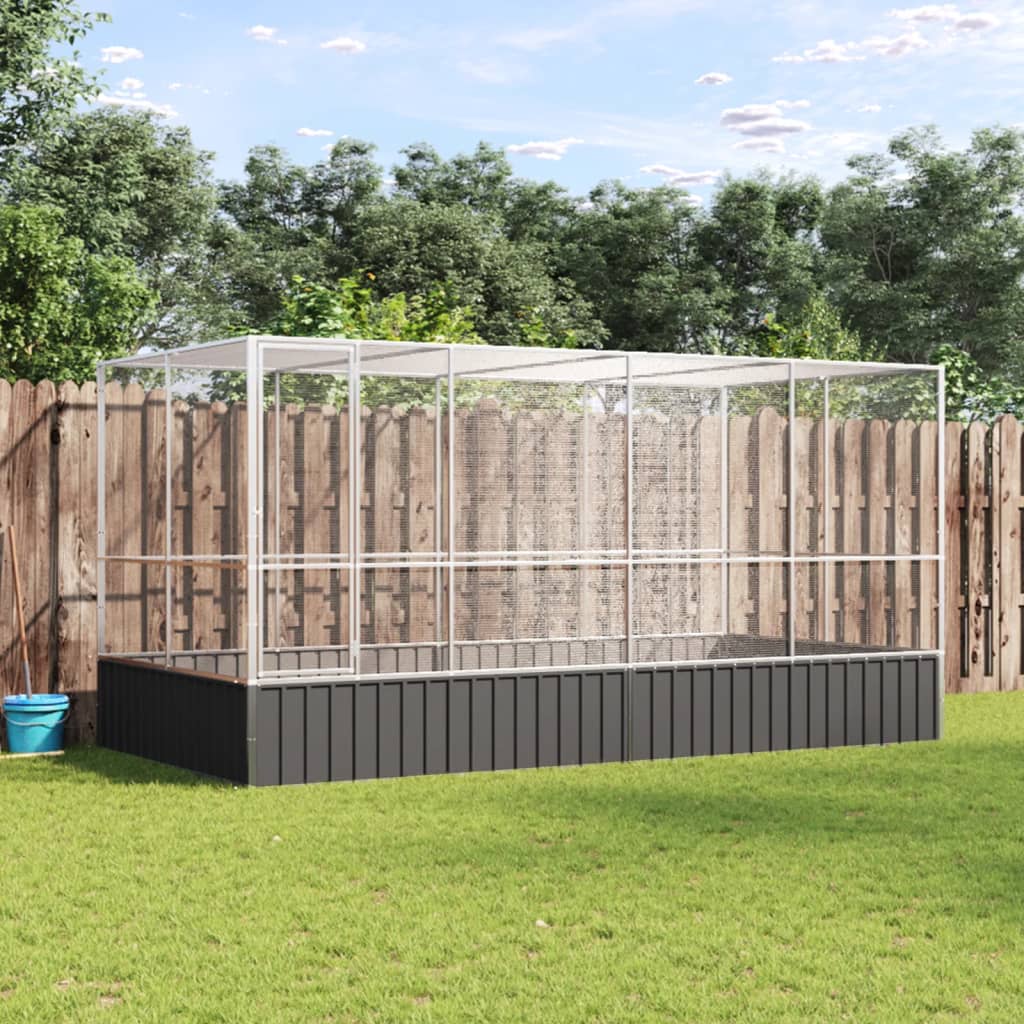 Aviaario Hopea 210,5X107X212 Cm Teräs