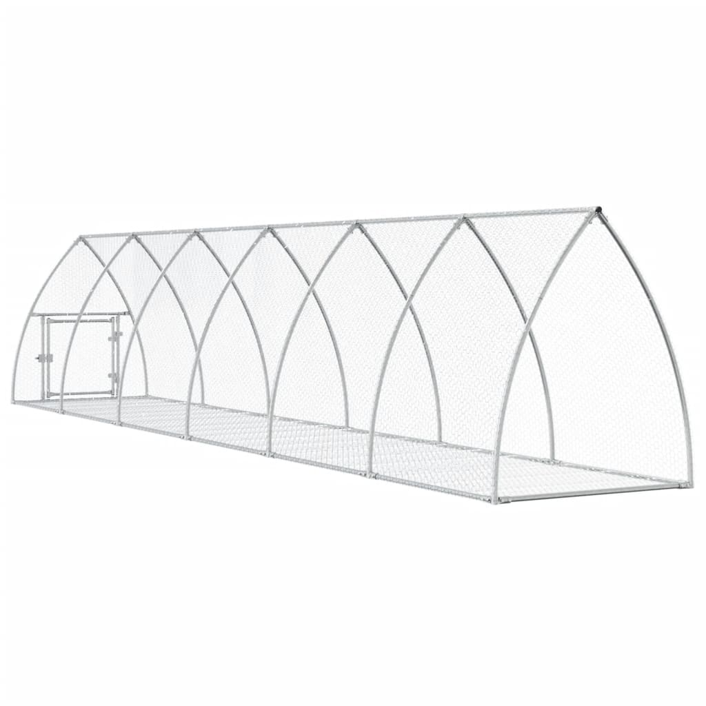 Kaninkoppi Hopea 600X105X120 Cm Galvanoitu Teräs